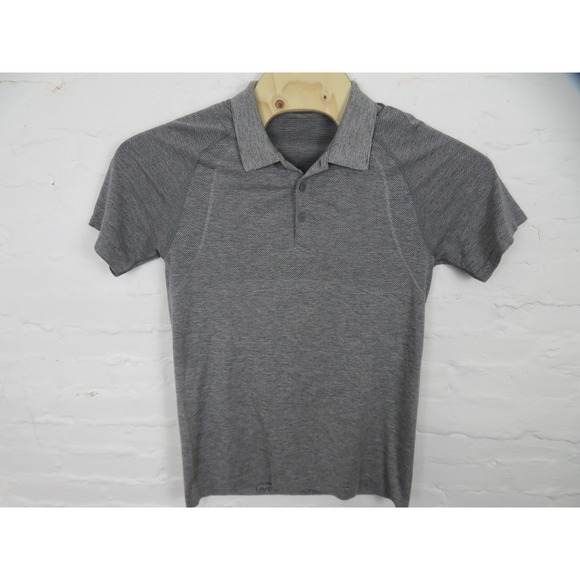 lululemon athletica Other - Lululemon Metal Vent Tech Polo Shirt Mens Medium Gray Short Sleeve Performance
